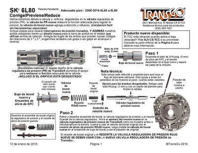 Shift Kit Transgo 6L45 6L50 6L80 6L90