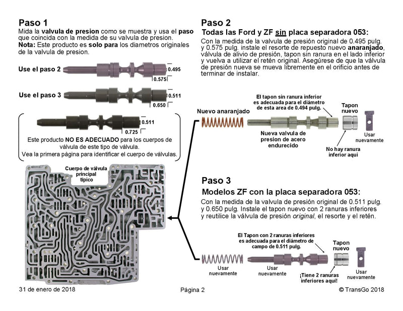 Transgo Shift Kit (2006/14 6R60 6R75 6R80) (2003/UP ZF6HP19 ZF6HP26 ZF6HP32)