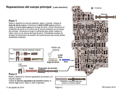 Shift Kit Transgo Facil Instalacion Gen 1 2007/12 6T70 6T75