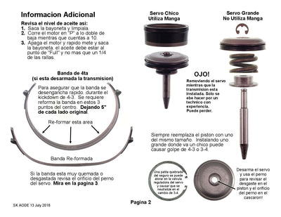 Shift Kit Transgo AODE 4R70W 4R75W 4R70E 4R75E