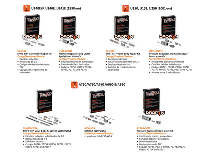 Transgo Acumulador Corrige Fugas U140 U240 U241 U150 U151 U250 A750 A760 A761 A960 AB60