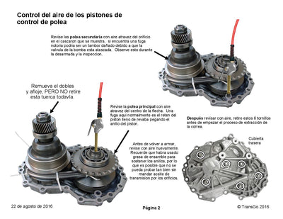 Transgo Kit para Retirar Poleas JF011E RE0F10A