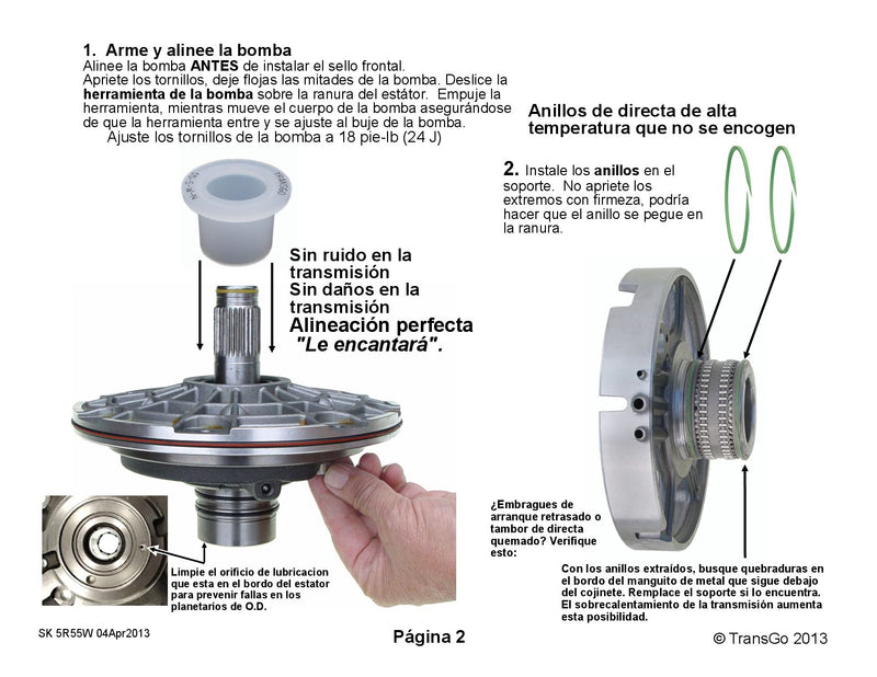 Shift Kit Transgo 5R55W 5R55S 5R55N
