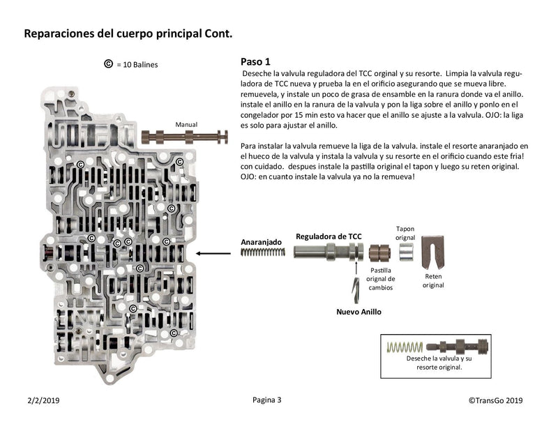 Shift Kit Transgo Gen 2 2013/UP 6T70 6T75 6T80