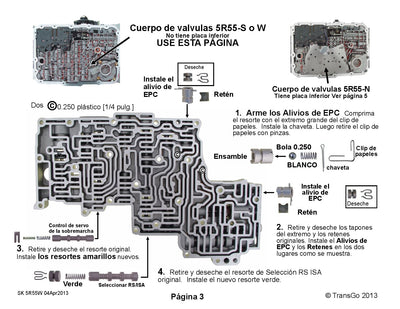 Shift Kit Transgo 5R55W 5R55S 5R55N