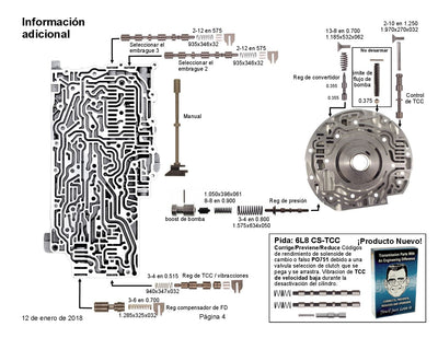 Shift Kit Transgo 6L45 6L50 6L80 6L90