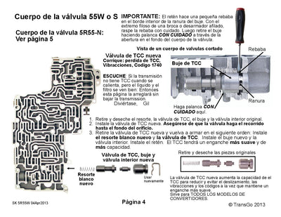 Shift Kit Transgo 5R55W 5R55S 5R55N