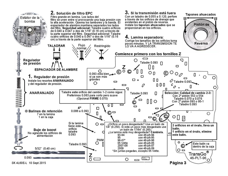 Shift Kit Correccion Fallas Transgo 4L60E