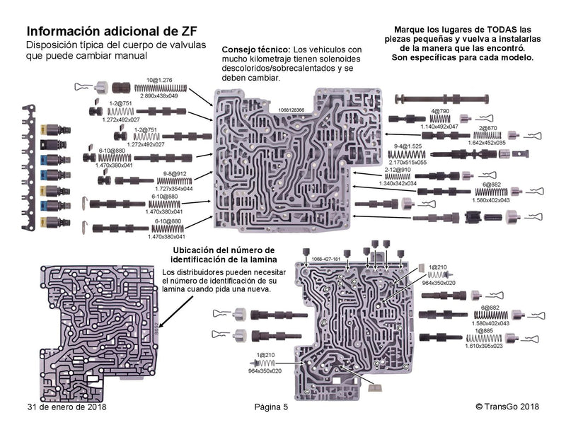 Transgo Shift Kit (2006/14 6R60 6R75 6R80) (2003/UP ZF6HP19 ZF6HP26 ZF6HP32)