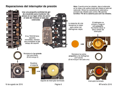 Shift Kit TransGo 2007/12 Gen 1 6T30 6T40 6T45