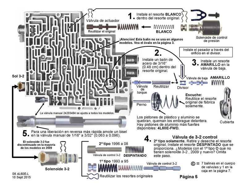 Shift Kit Correccion Fallas Transgo 4L60E