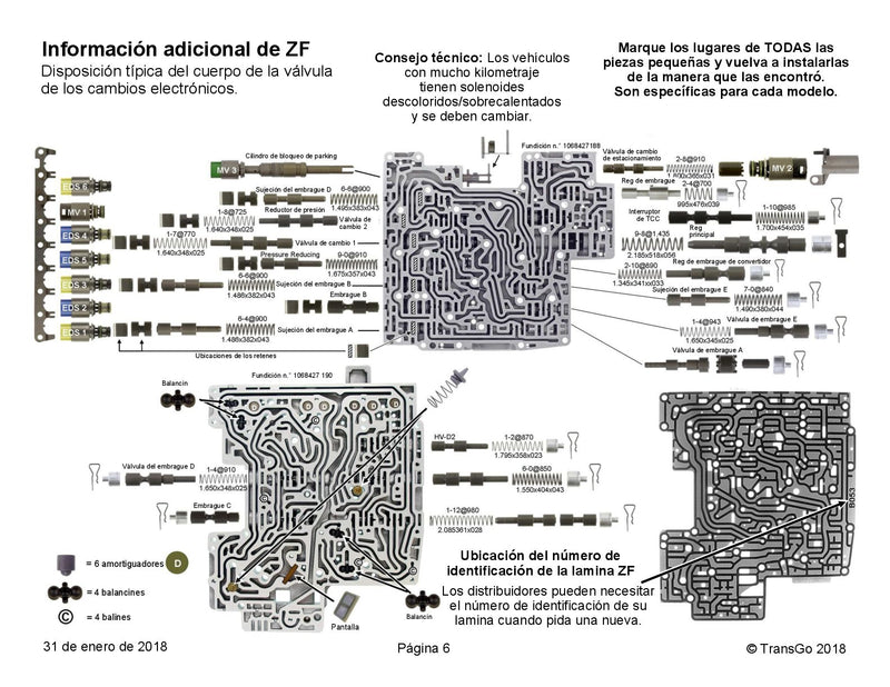 Transgo Shift Kit (2006/14 6R60 6R75 6R80) (2003/UP ZF6HP19 ZF6HP26 ZF6HP32)