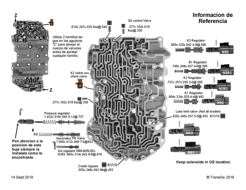 Shift Kit Transgo 09G