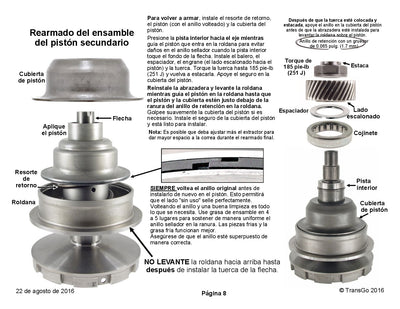 Transgo Kit para Retirar Poleas JF011E RE0F10A