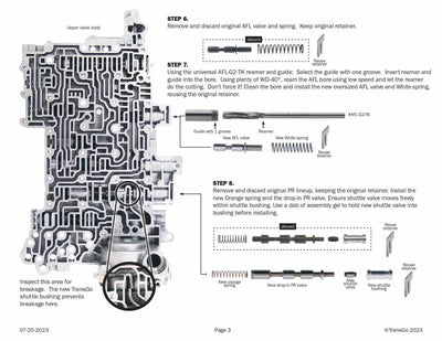 Transgo Shift Kit 2015/UP 8L45 8L90
