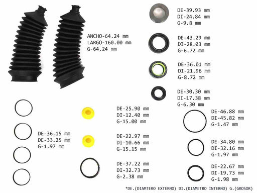 Kit Cremallera Tipo Koyo Renault Clio Kangoo Megane Scenic con Buje Combo C9006 + 15599879