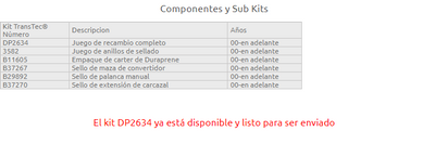 Juego de Empaques Freudenberg 2000/UP Toyota Avanza A4LB1 U540E A4P