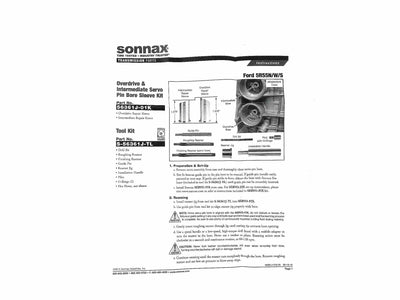 Kit Sonnax de Bujes de Pin del Servo de Sobremarcha e Intermedia 5R55N 5R55S 5R55W