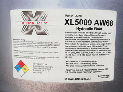 Aceite Hidraulico Xtra Rev XL5000 AW-68 Tambo 208 Litros